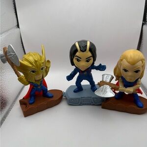 Lot of (3) McDonalds THOR Love and Thunder McDs Happy Meal Toys - Marvel Disney
